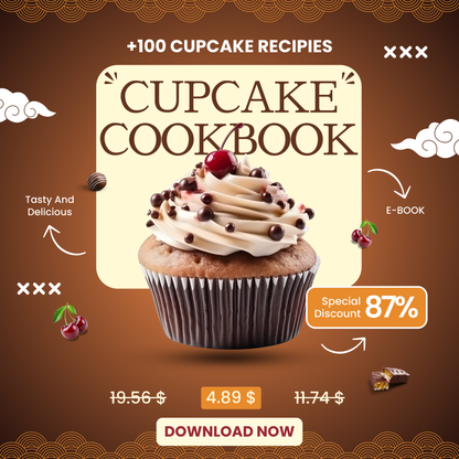 CUPCAKE COOKBOOK BUNDLE  +100 RECIPIES