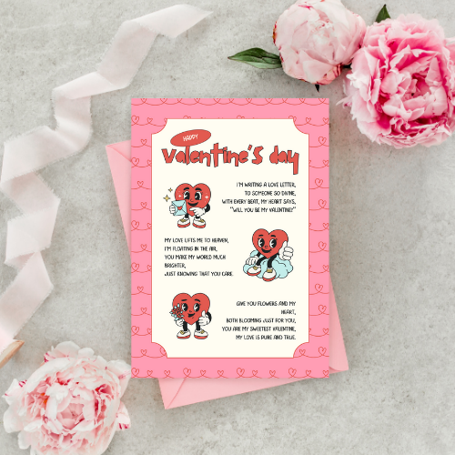 Valentine's day pack (stickers-letters-cards)